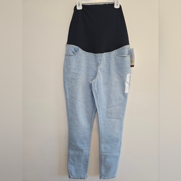 Over Belly Skinny Maternity Pants- Isabel Maternity by Ingrid & Isabel Sz 10 Nwt - Picture 5 of 10
